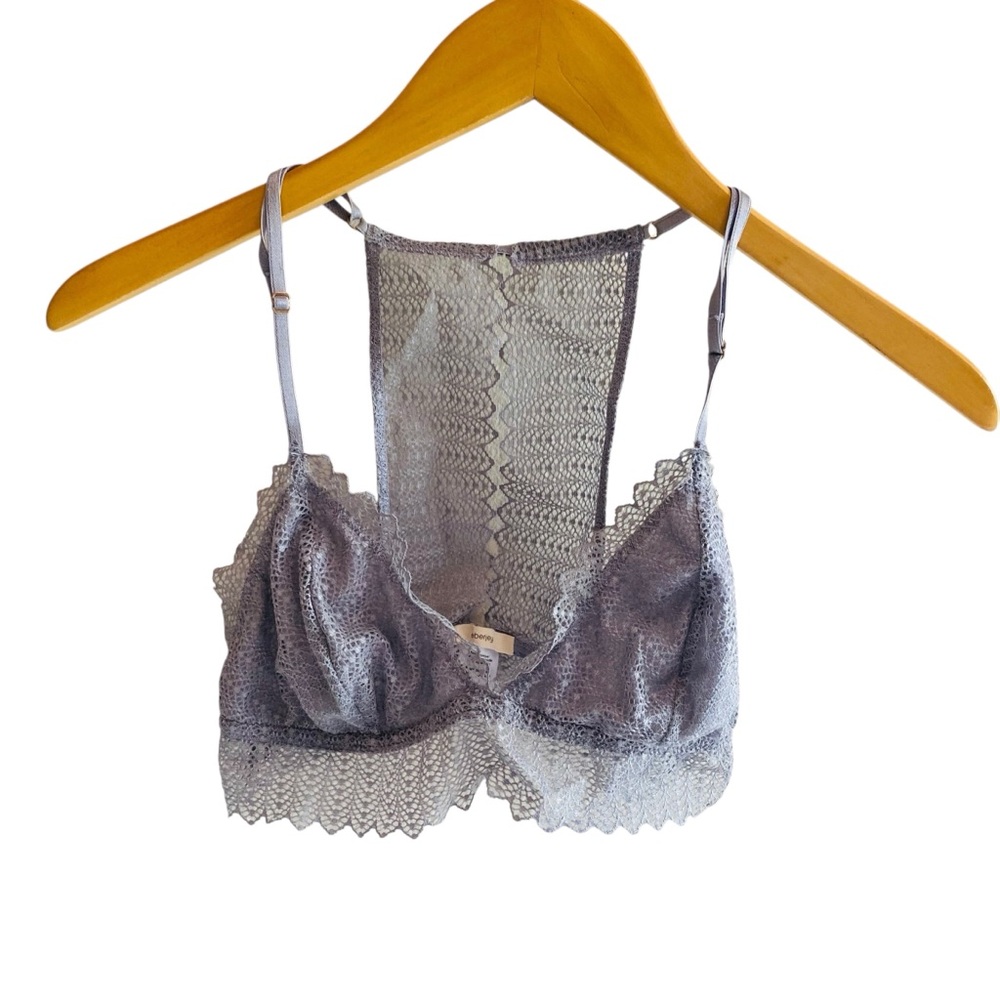 EBERJEY Gray Lace Bralette